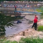 Киев:Женщина-водитель утопила Peugeot 307 на  Теремках